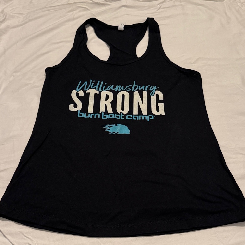 Williamsburg Strong BURN BOOT CAMP LOCATION TANK